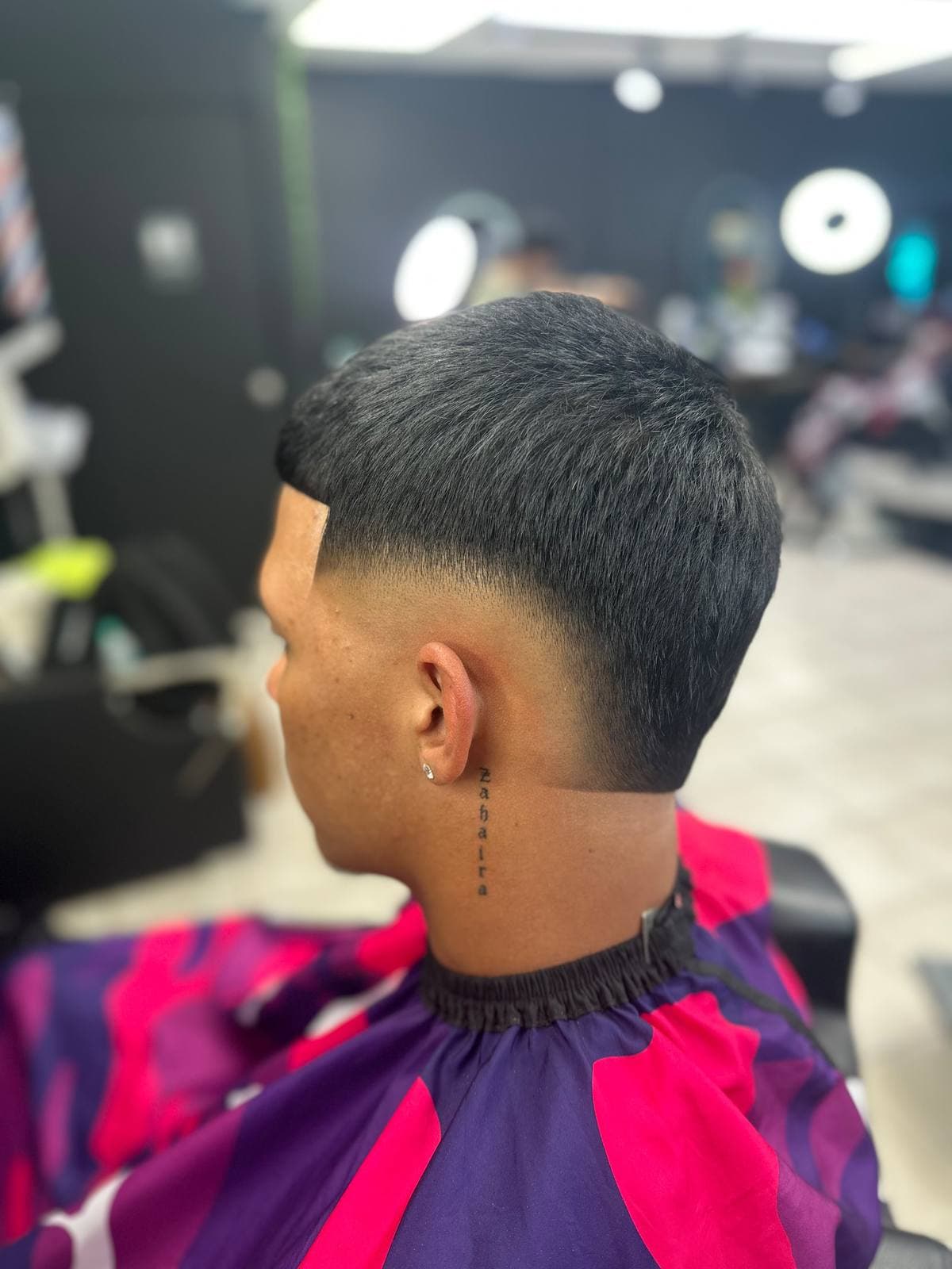 Haircut and fade work at Island Fades Elite barbershop in Aruba