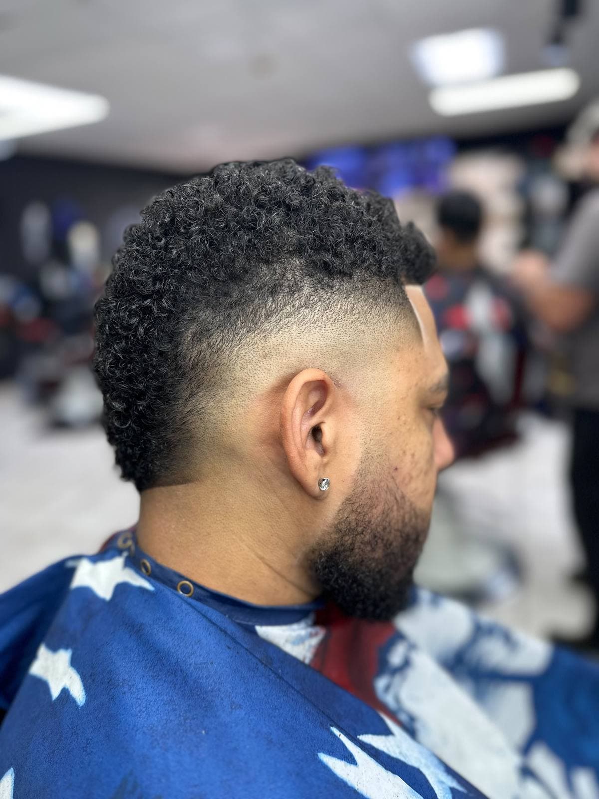 Haircut and fade work at Island Fades Elite barbershop in Aruba
