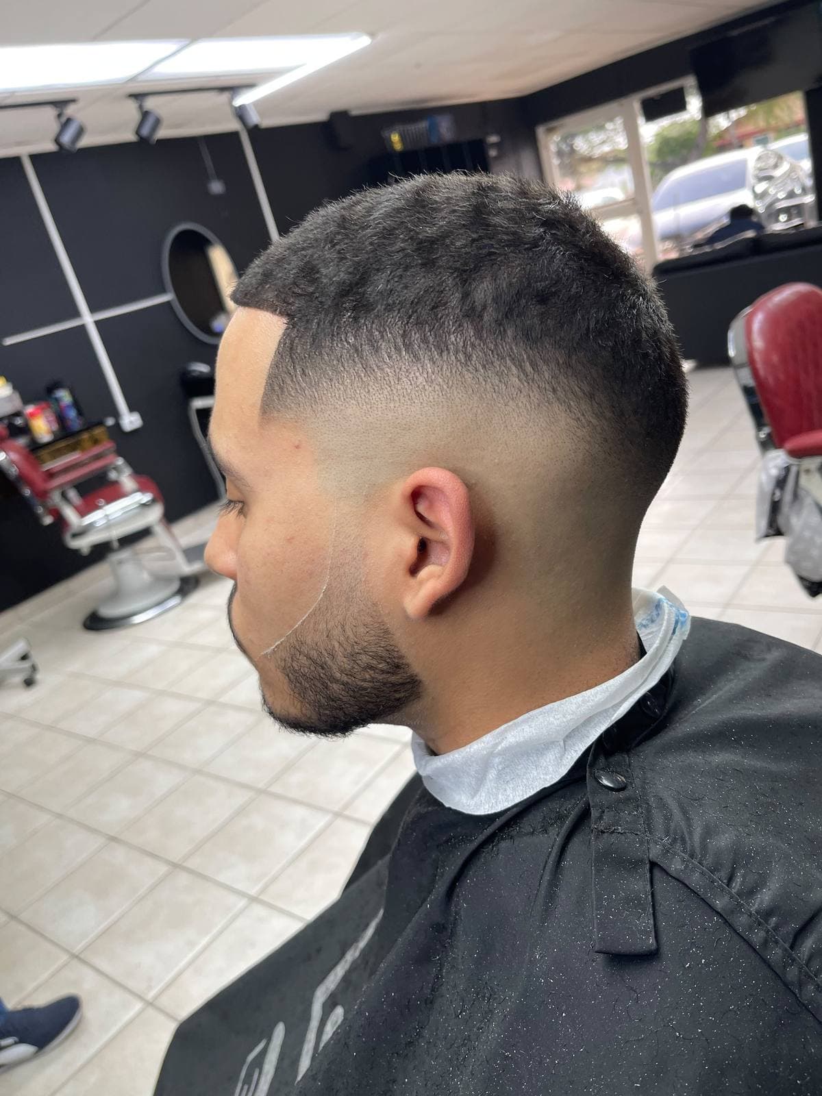 Haircut and fade work at Island Fades Elite barbershop in Aruba